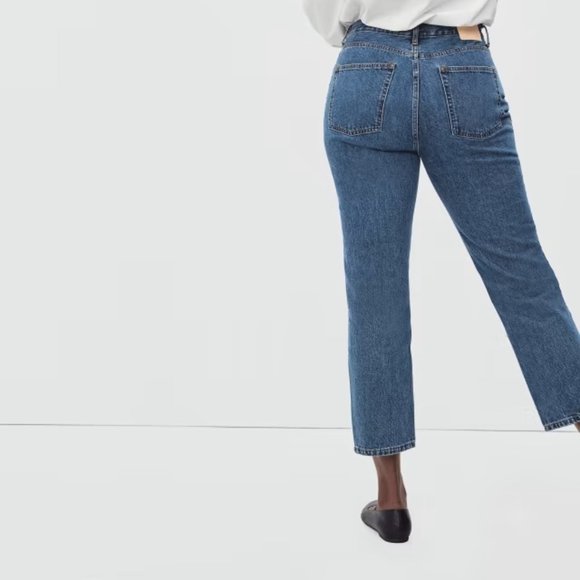NWT EVERLANE Curvy '90s Cheeky Straight Jean - Picture 4 of 5